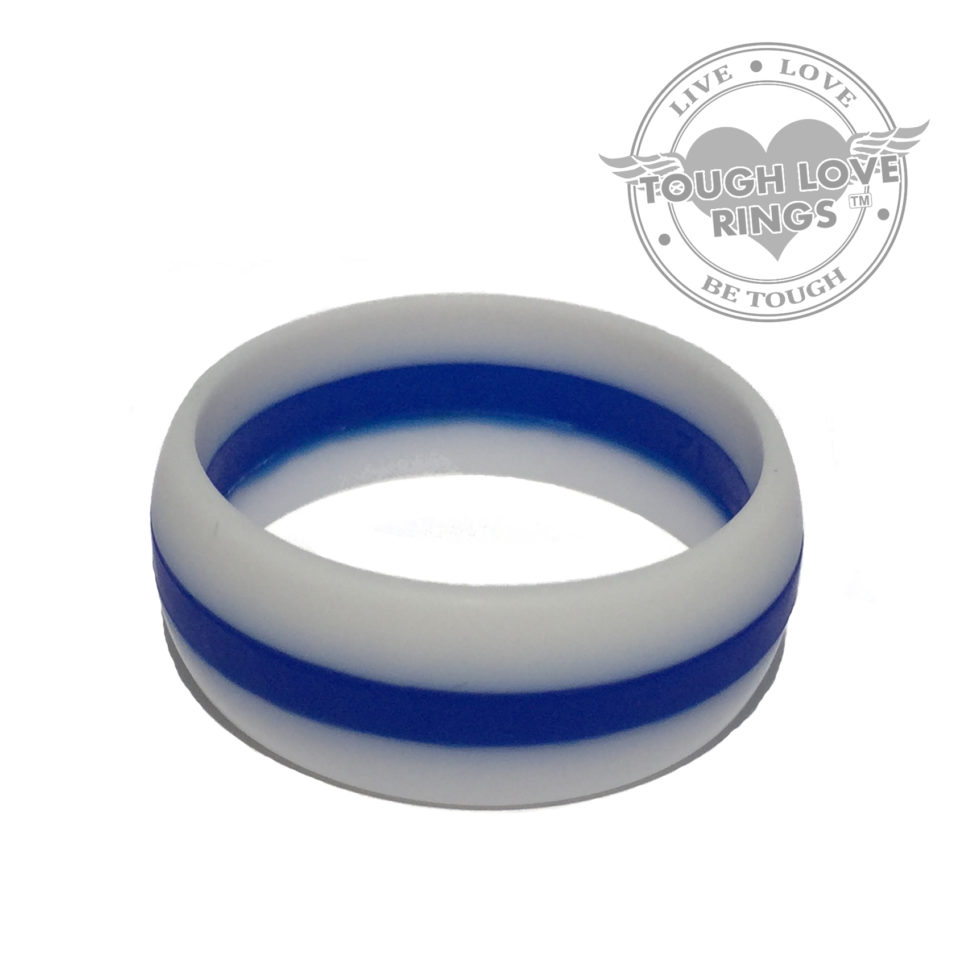 silicone thin blue line rings